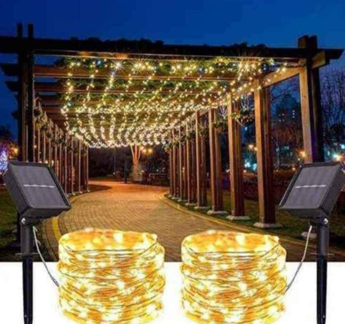 Luces Hada Solares 20 Metros