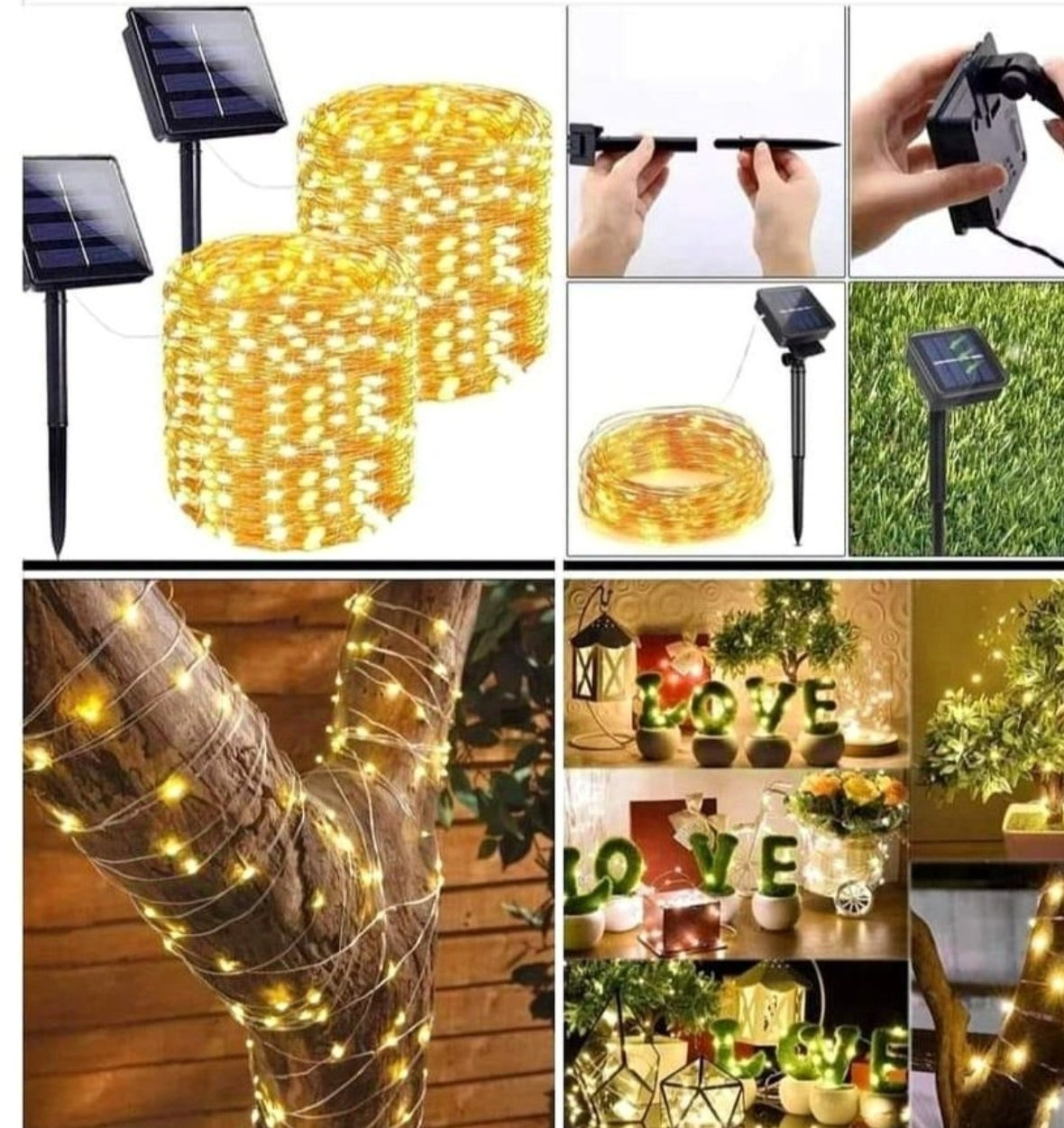 Luces Hada Solares 20 Metros