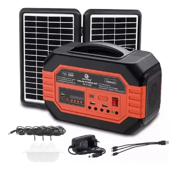 Estación De Energía Linterna Solar Panel Solar USB