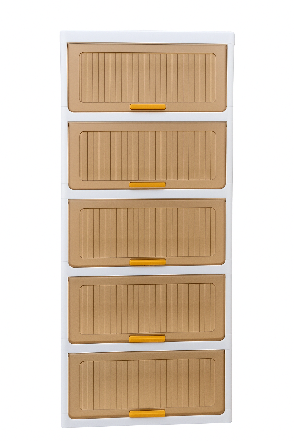 Organizador De 5 Niveles Plegable Con Ruedas Blanco