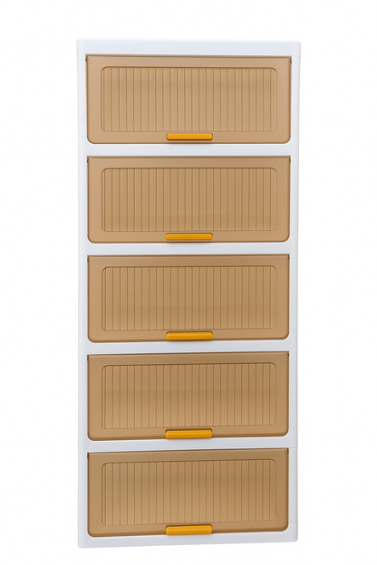 Organizador De 5 Niveles Plegable Con Ruedas Blanco