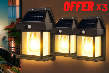Aplique Solar con Sensor x 3