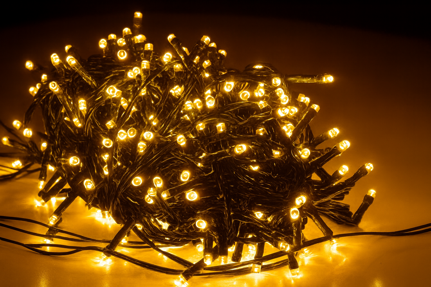 Luces Solares de 20 Metros Calidas