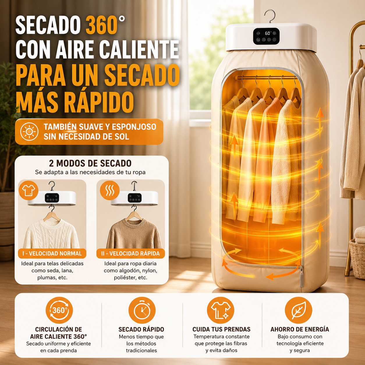 Secadora Portátil Inteligente