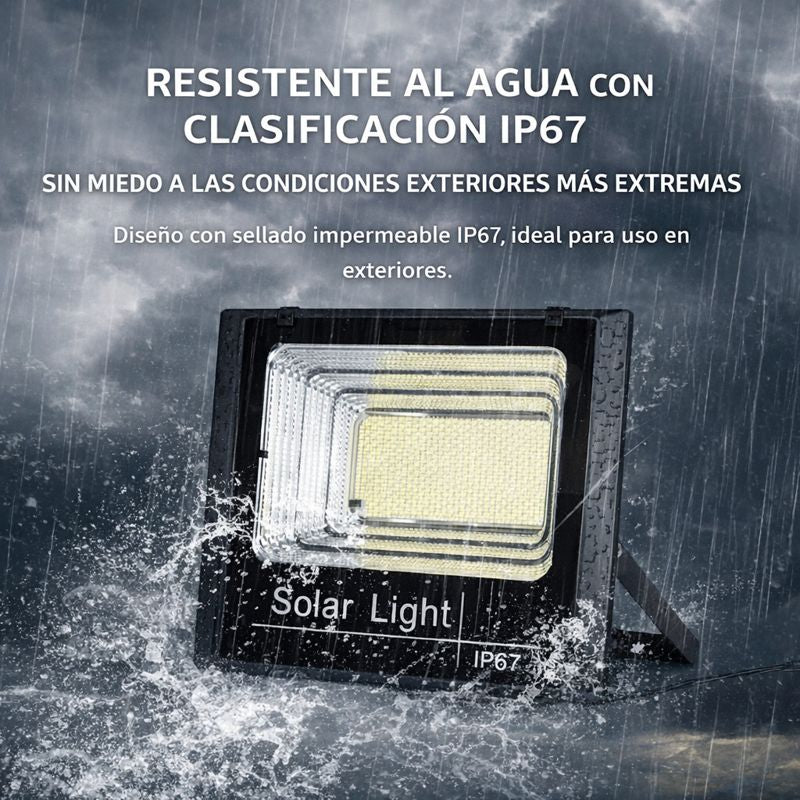 Foco Solar 100W panel separado GCS
