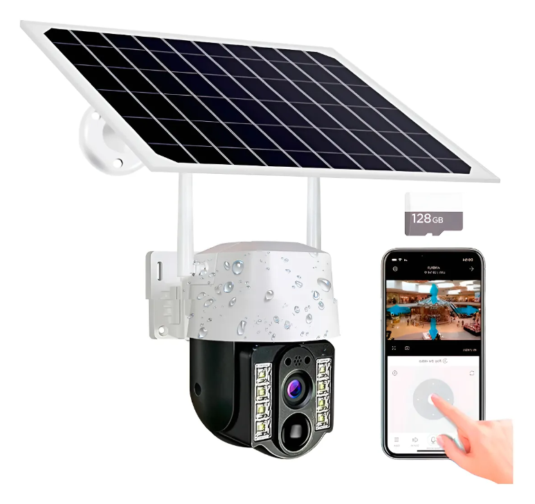 Cámara Solar 360 Ip Zoom x 4 WIFI