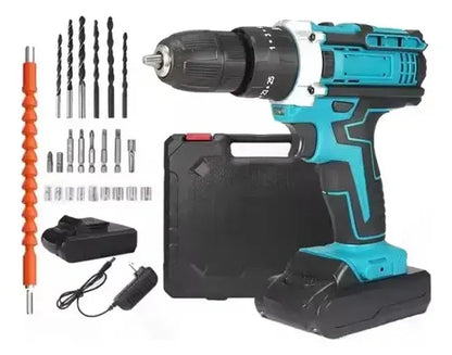 Taladro Inalámbrico 24 Piezas + 2 Baterías
