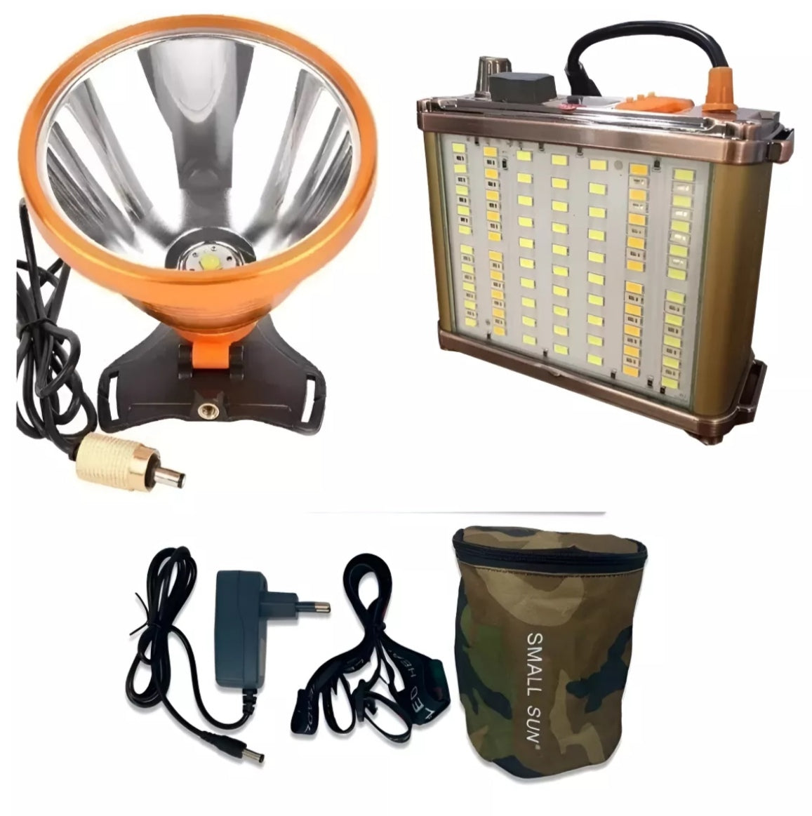 Linterna 1200w con banco de Carga